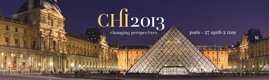 banner of the CHI 2013 conference